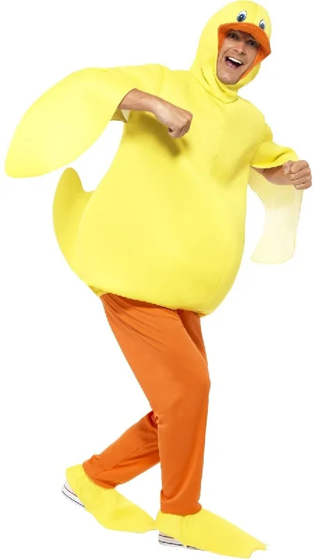 Smiffys Duck Costume, with Bodysuit, Trousers Elegant Sheer Bodysuit